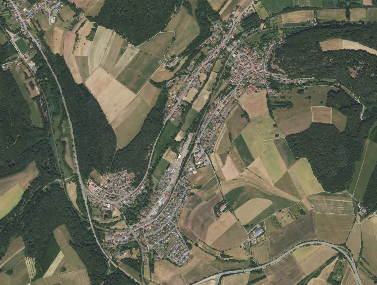Luftbild von Dellfeld