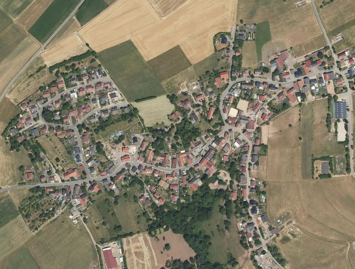 Luftbild von Kleinbundenbach