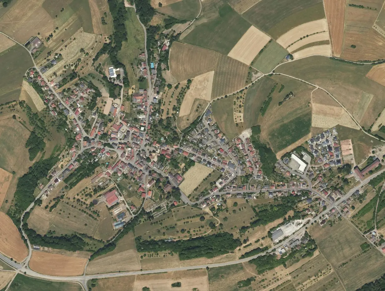 Luftbild von Nünschweiler