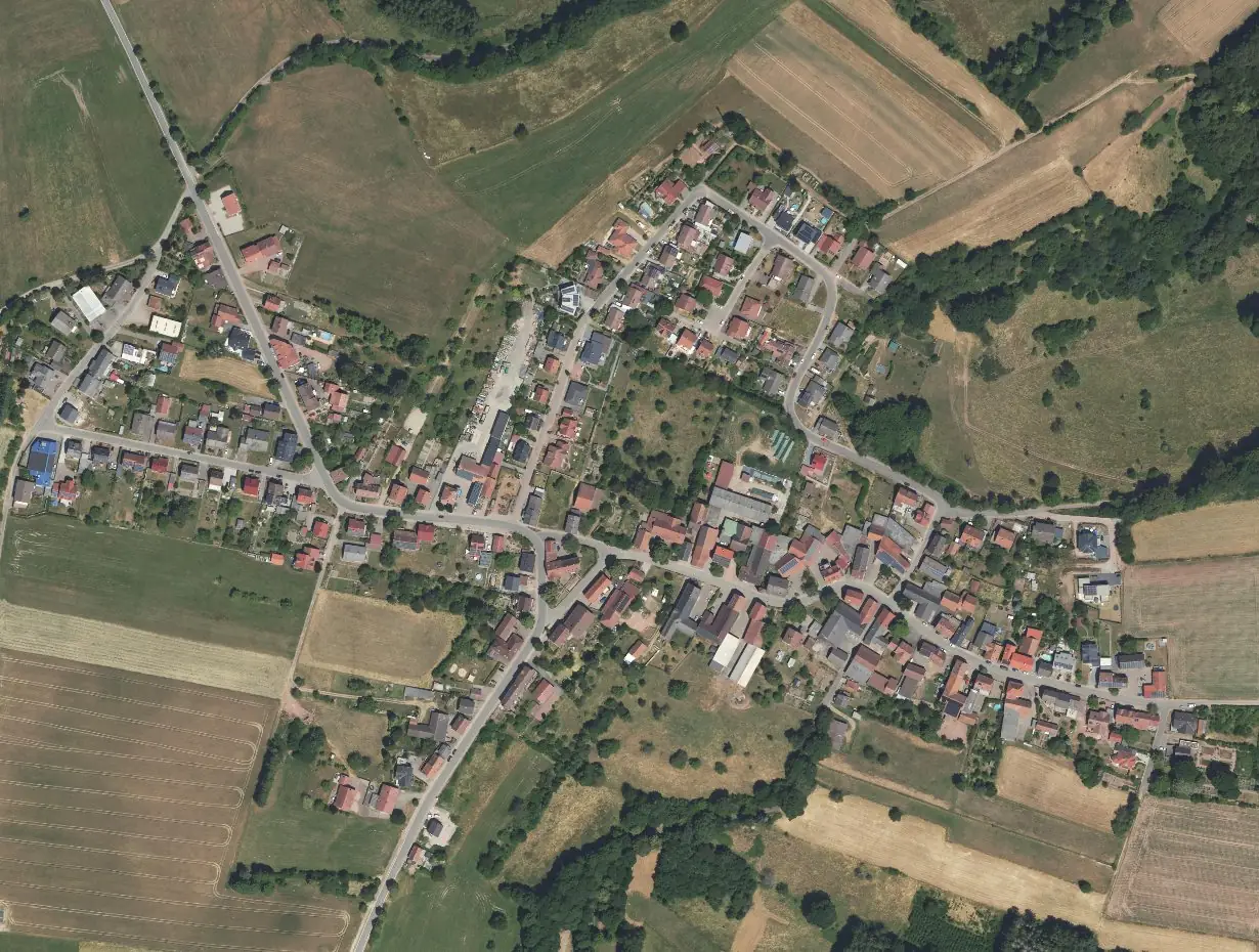 Luftbild von Schmitshausen