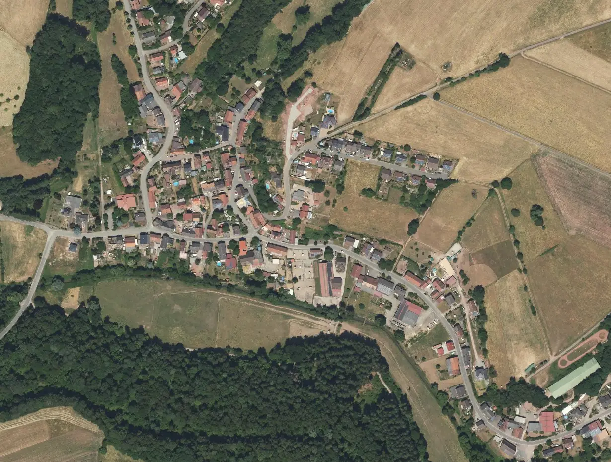 Luftbild von Walshausen